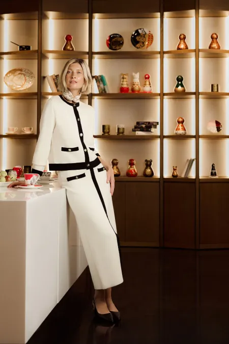 Юбка миди из смесовой шерсти