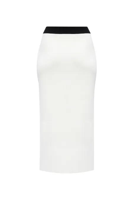 Юбка миди из смесовой шерсти