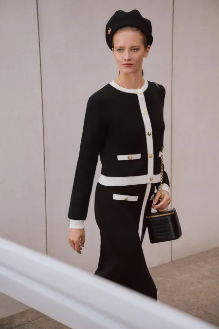 Юбка миди из смесовой шерсти