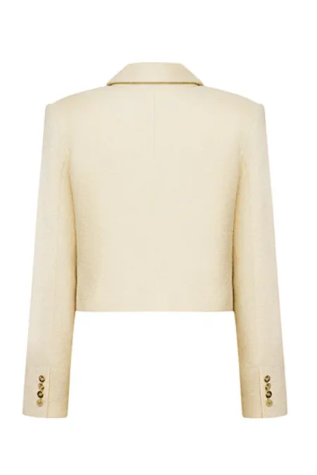 Жакет из смесовой шерсти с вышивкой