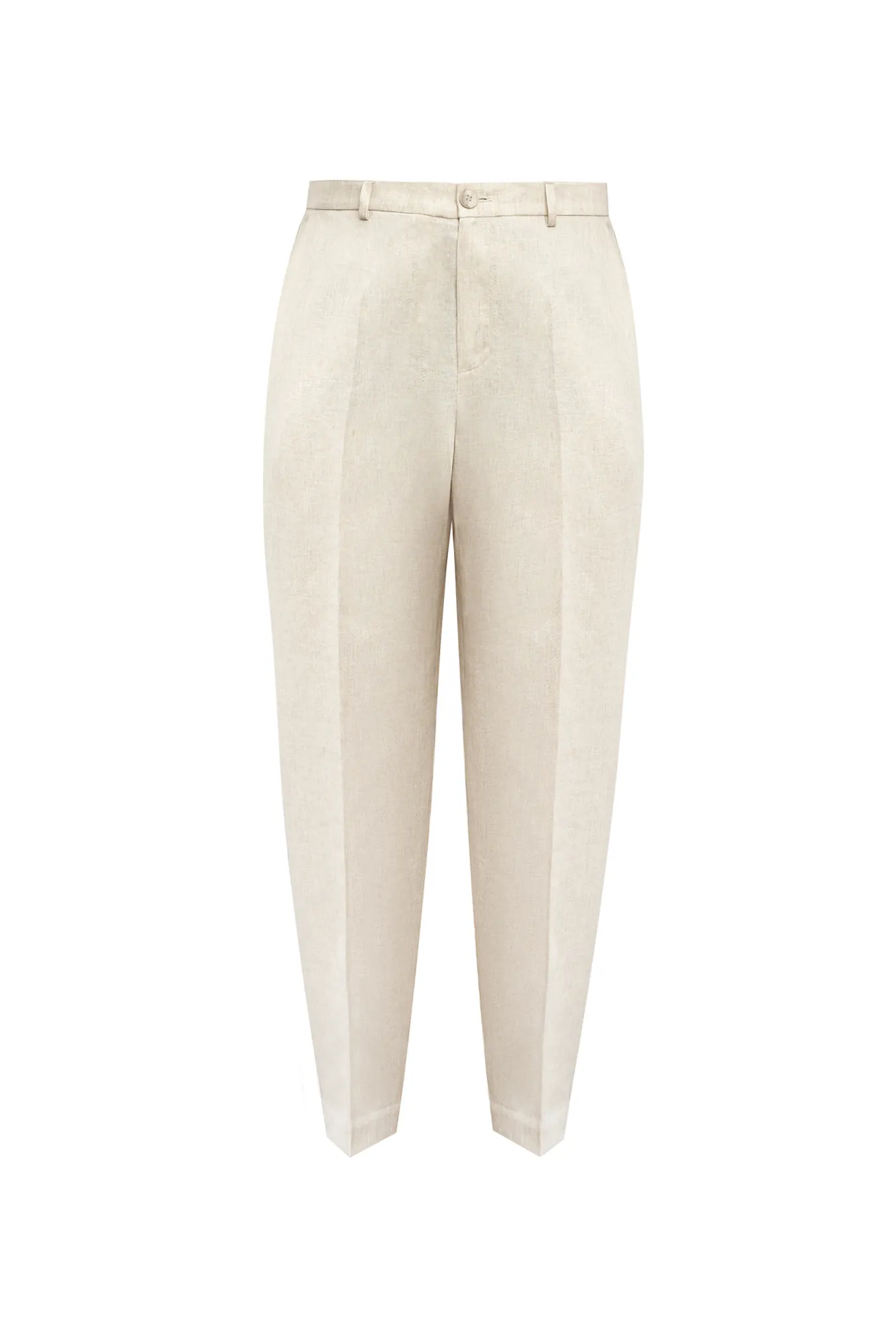 Льняные брюки со стрелками