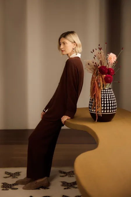 Трикотажные брюки из 100% кашемира