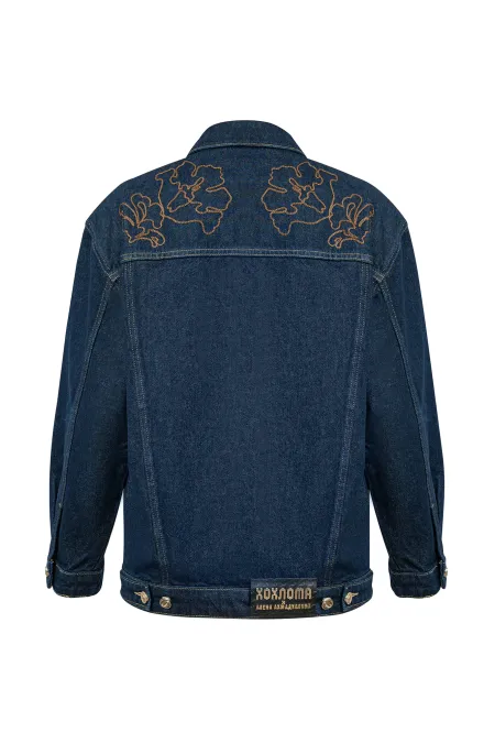Джинсовая куртка с вышивкой
