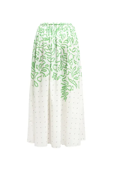 Легкая юбка-миди