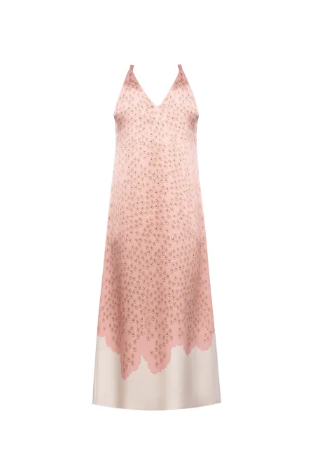 Шелковое платье-комбинация