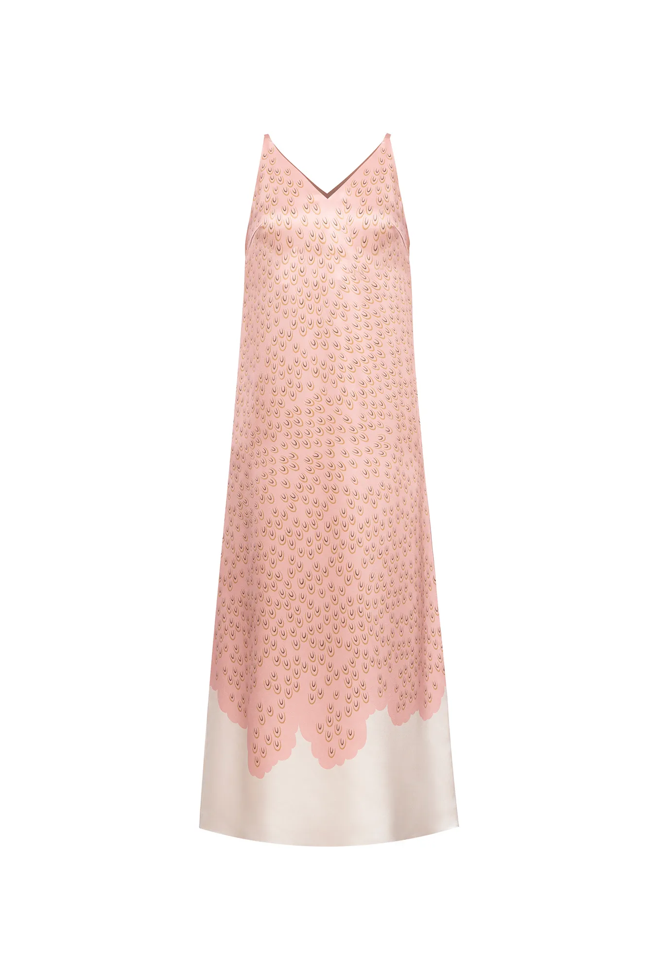 Шелковое платье-комбинация