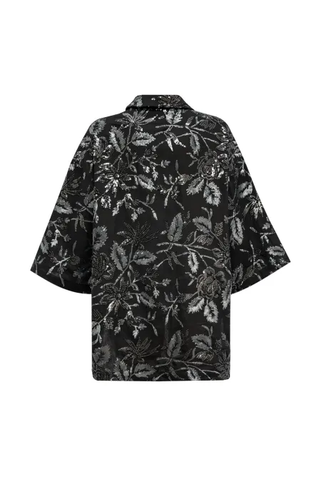 Блуза свободного силуэта