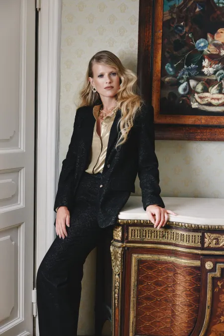 Блуза из 100% хлопка с кружевом