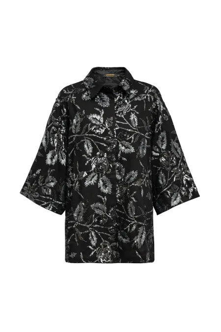 Блуза свободного силуэта