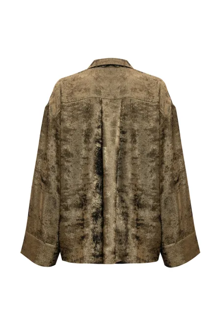 Блуза свободного силуэта