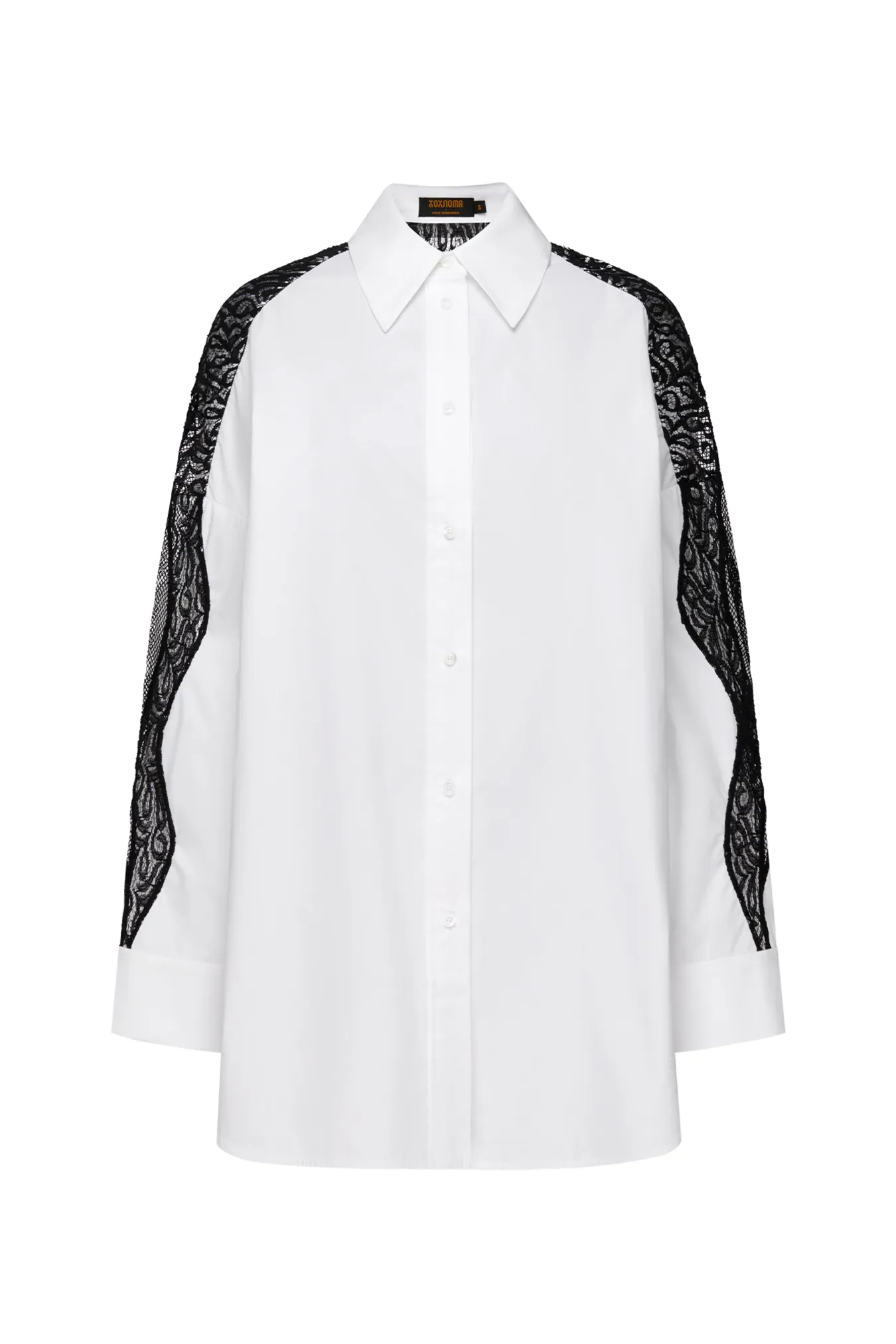 Блуза из 100% хлопка с кружевом