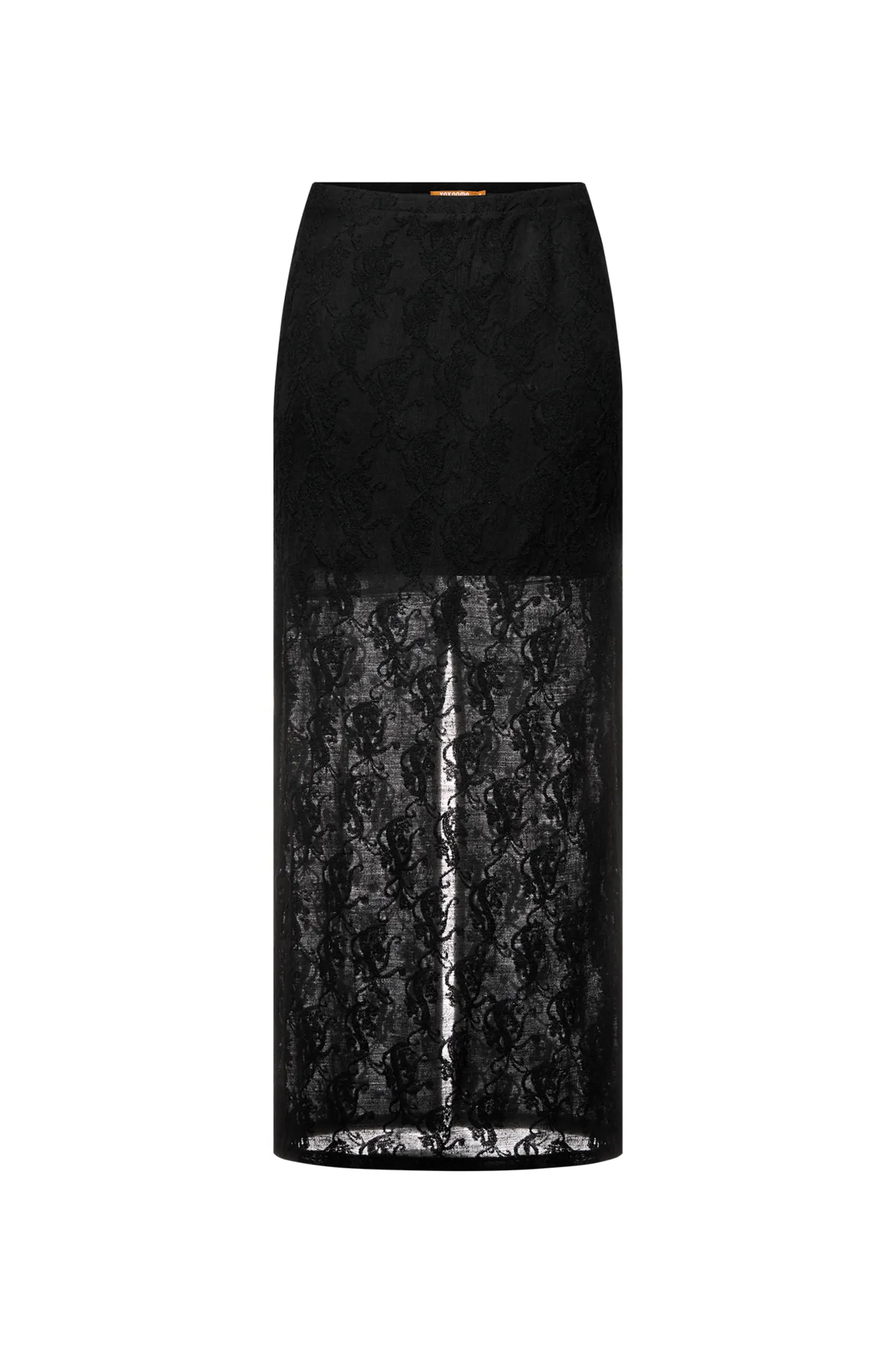 Полупрозрачная юбка с вышивкой