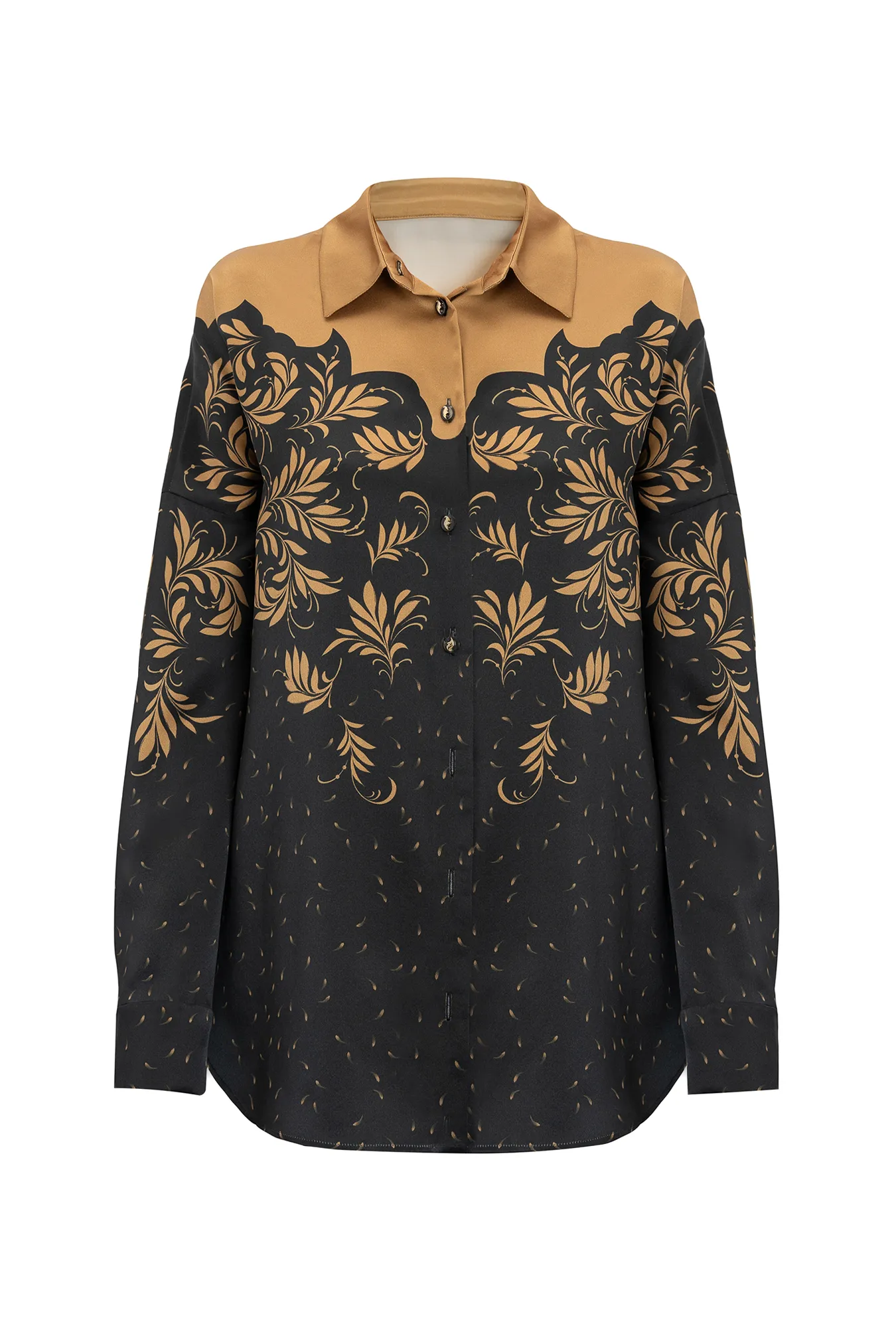 Шелковая блуза свободного силуэта