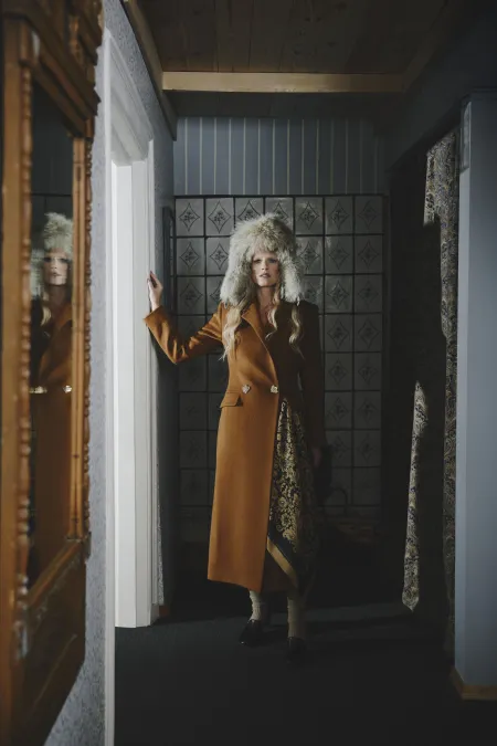 Пальто из 100% шерсти