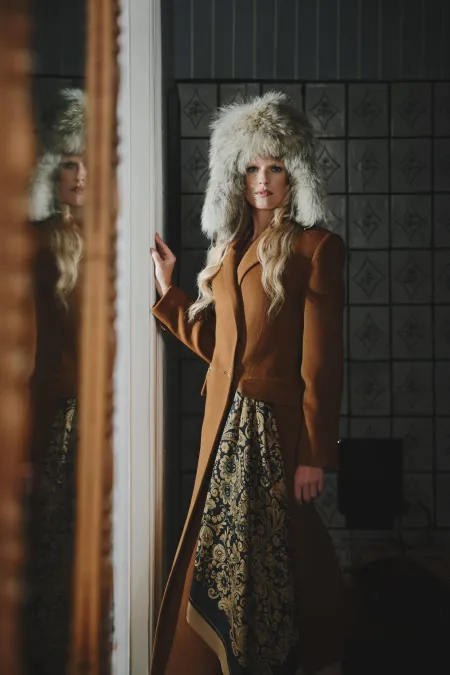 Пальто из 100% шерсти