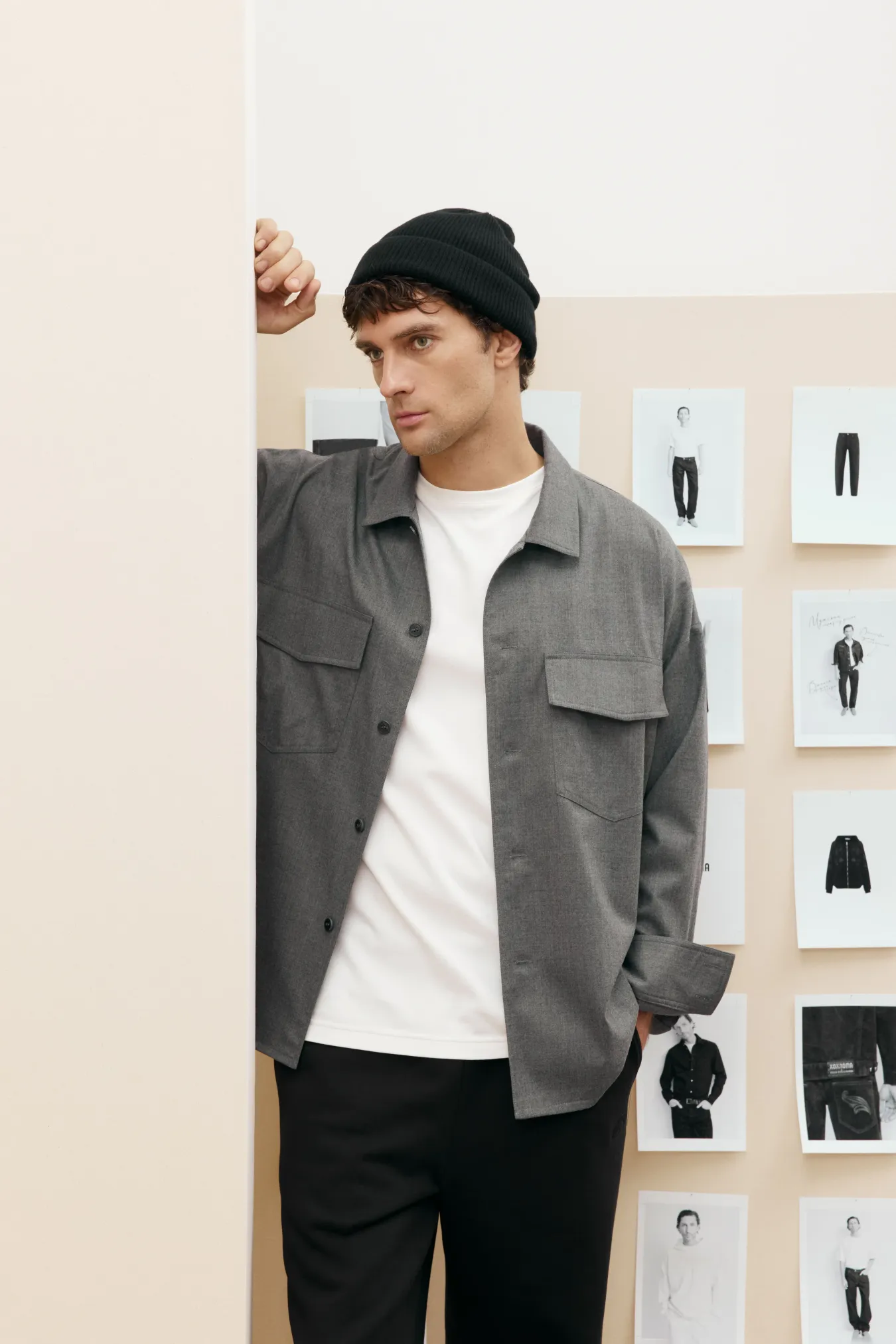 Мужская рубашка из шерсти