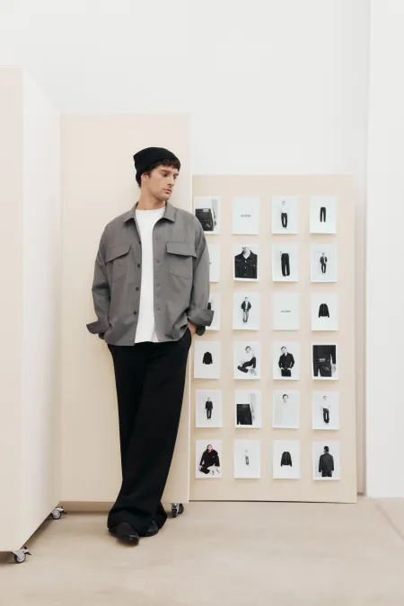 Мужская рубашка из шерсти