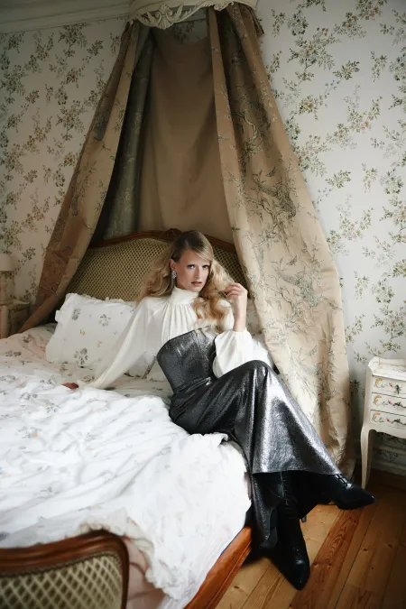 Шелковая блуза