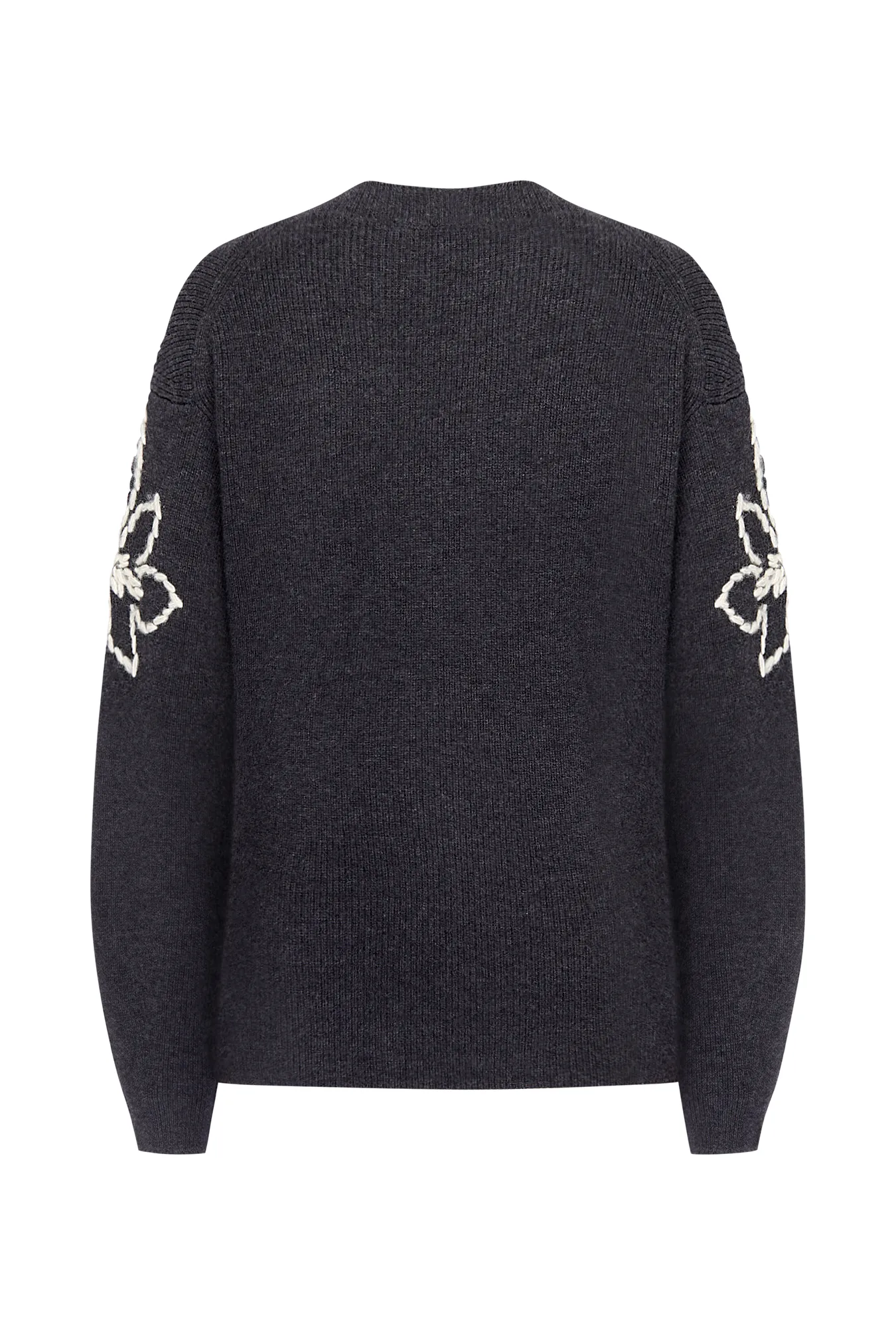 Джемпер из 100% кашемира с вышивкой