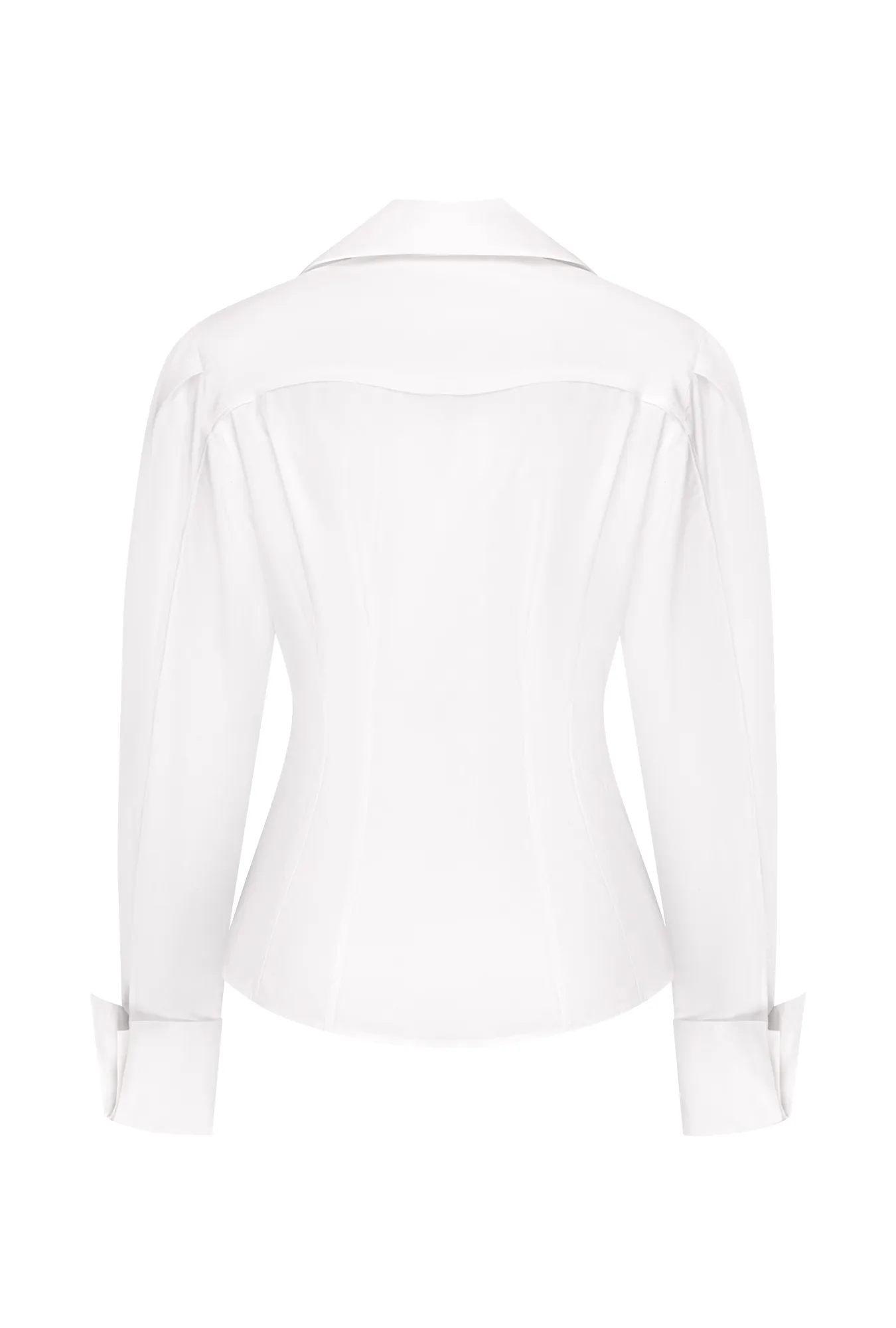 Приталенная рубашка из хлопка