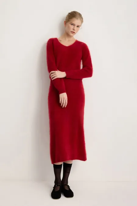 Джемпер c V-образным вырезом из 100% кашемира