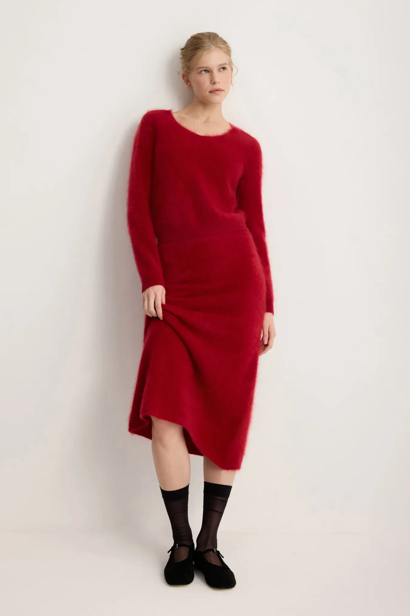 Трикотажная юбка из 100% кашемира