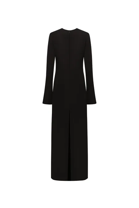 Макси-платье с вырезом «лепесток»