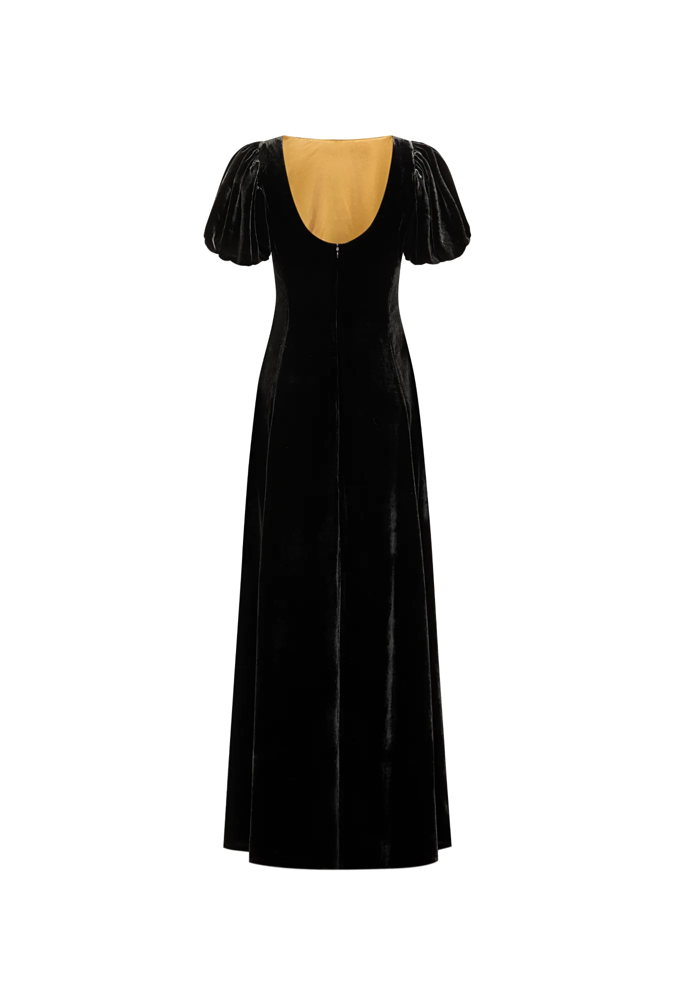 Платье макси из бархата