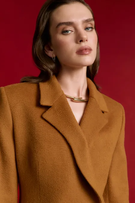 Пальто из 100% шерсти