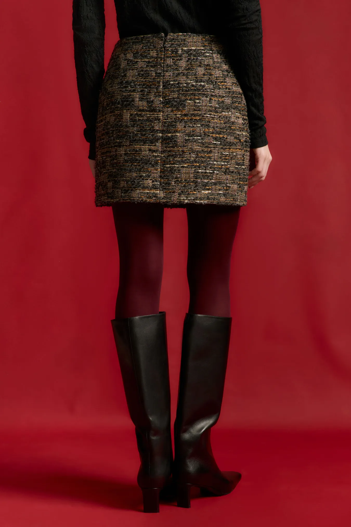 Мини-юбка из смесовой шерсти