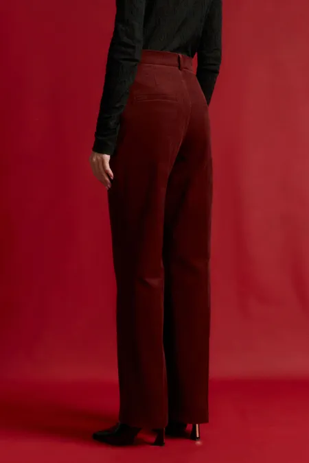 Брюки из хлопкового вельвета