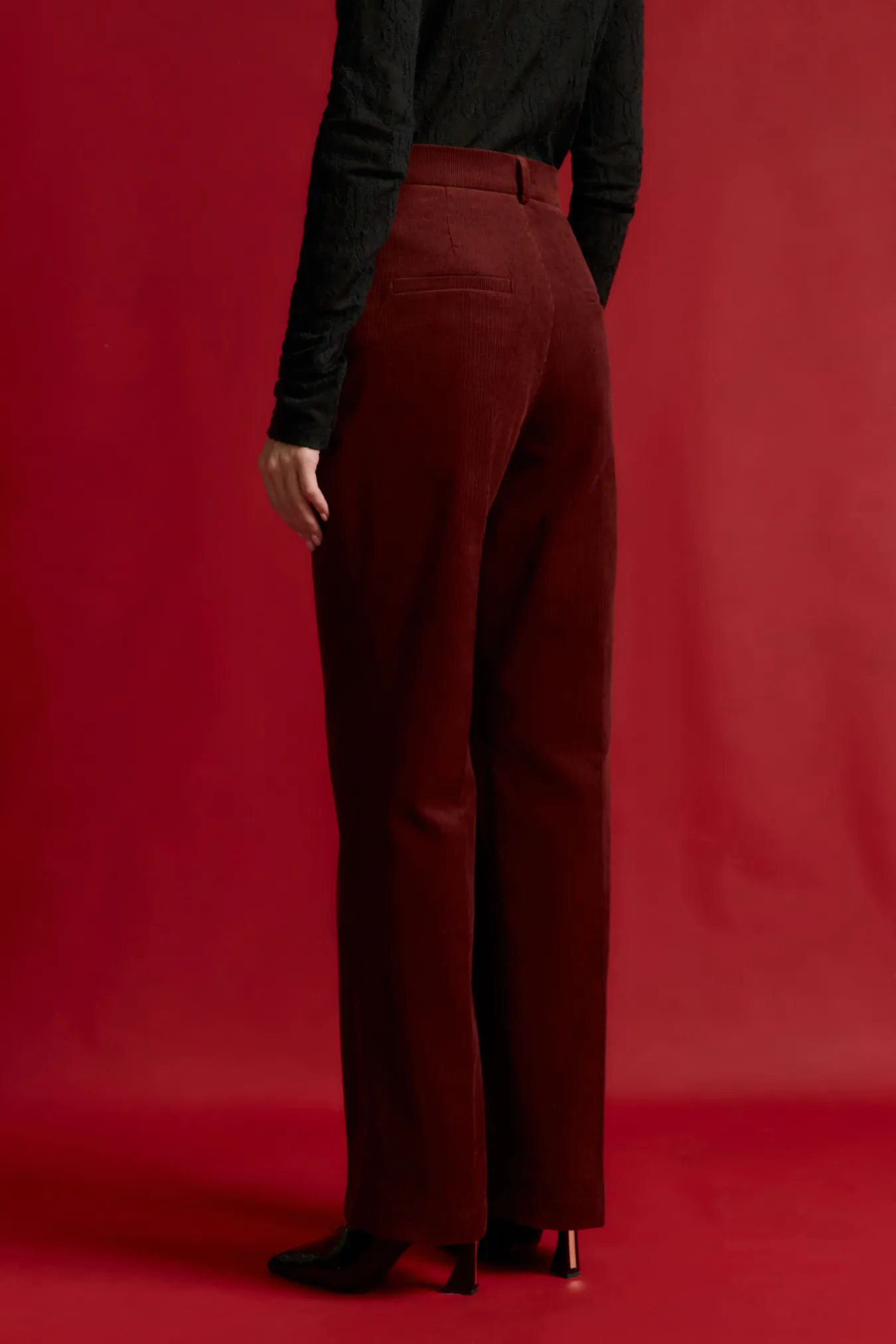 Брюки из хлопкового вельвета