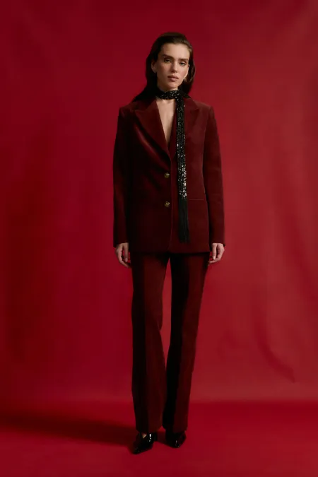 Жакет из хлопкового вельвета