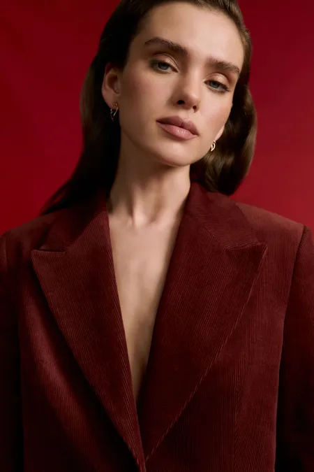 Жакет из хлопкового вельвета