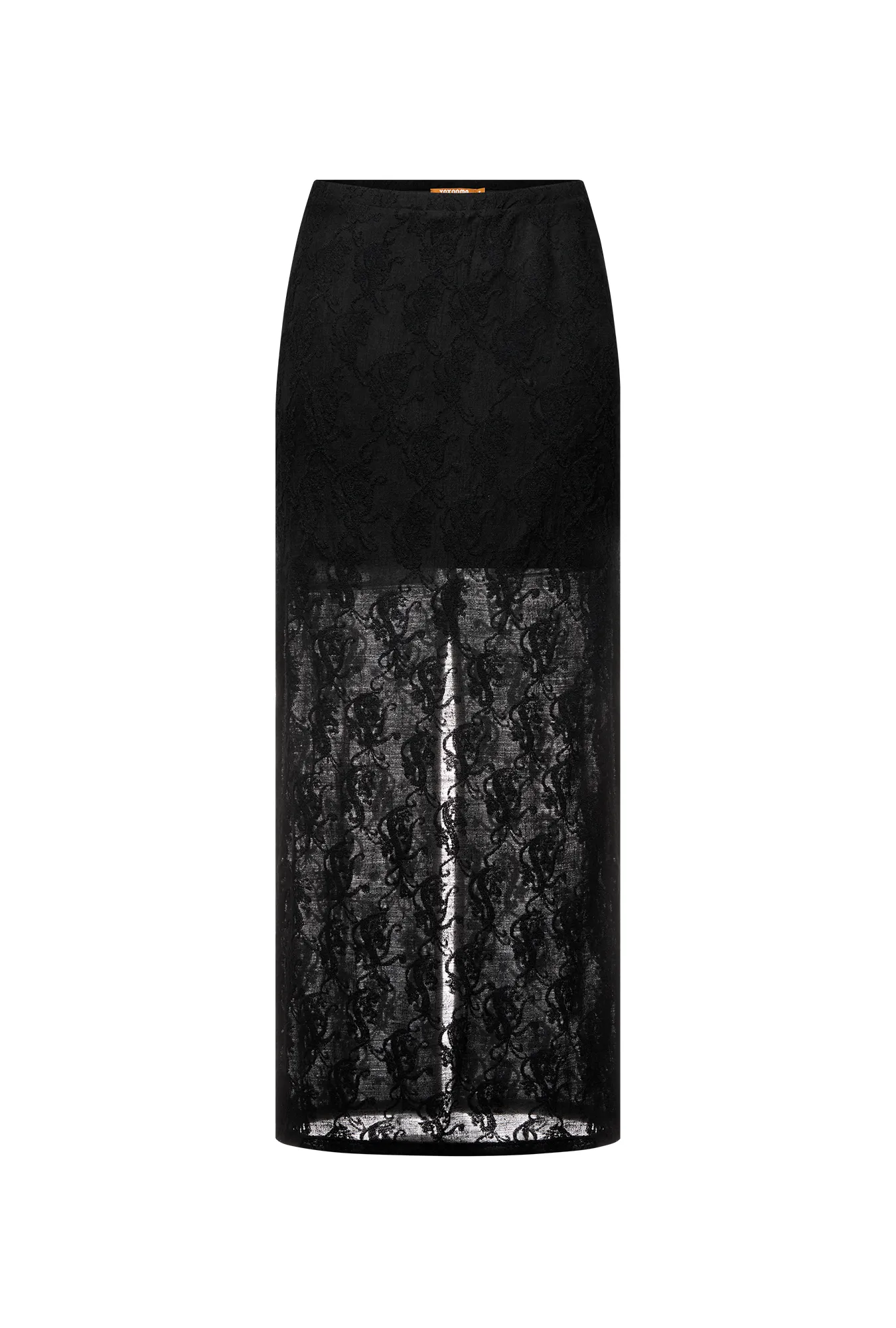 Полупрозрачная юбка с вышивкой