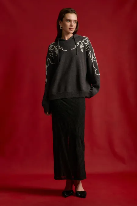 Джемпер из кашемира с вышивкой