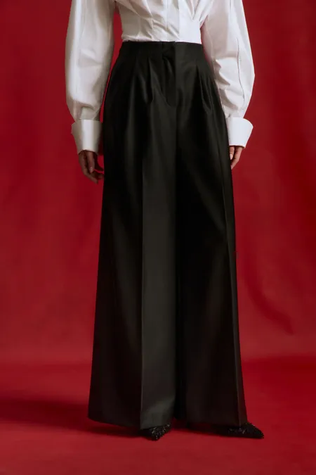 Брюки из костюмной ткани