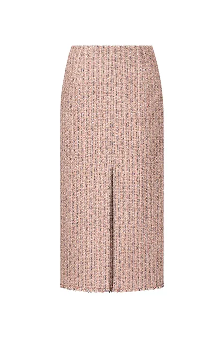 Твидовая юбка миди