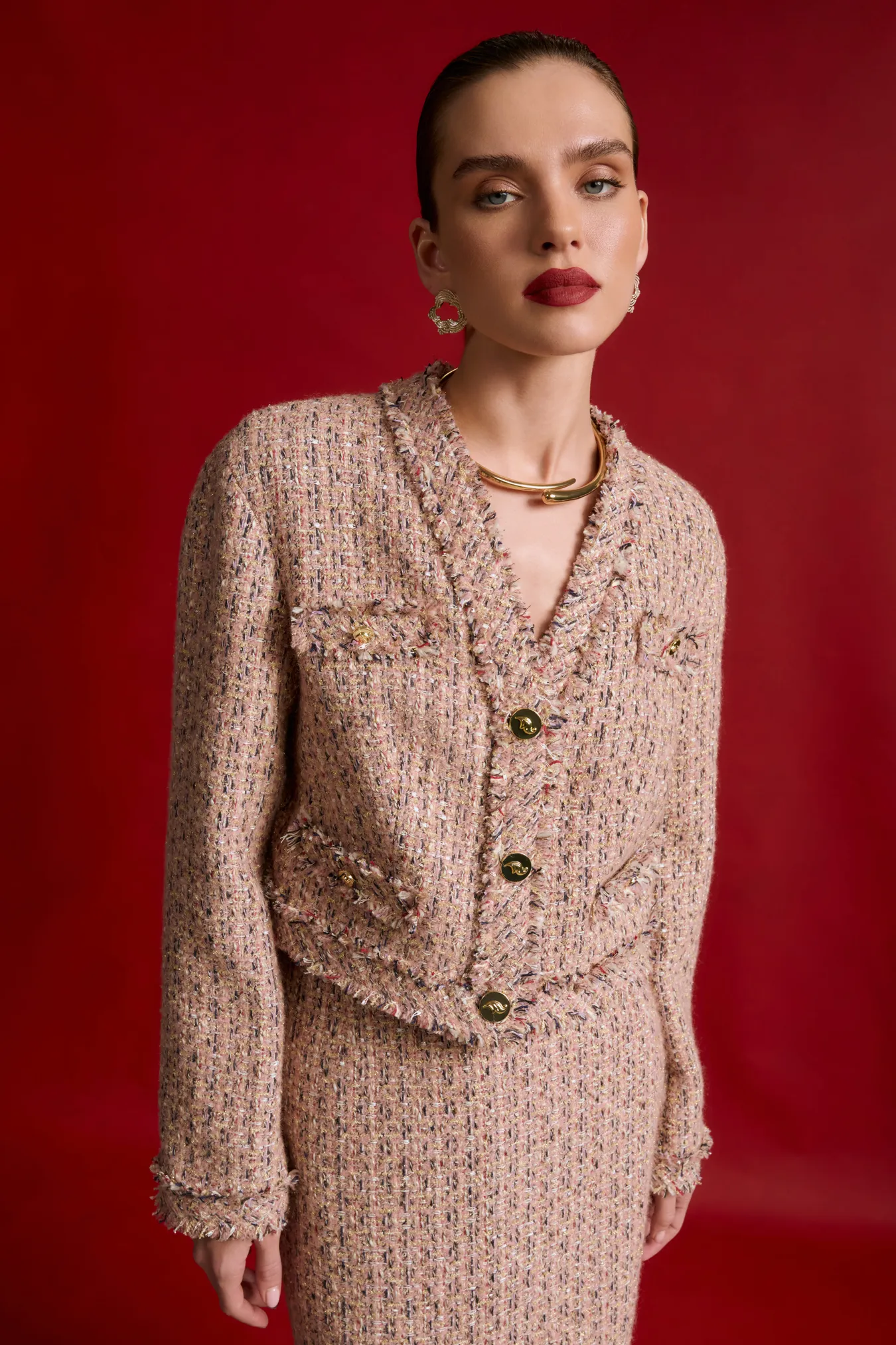 Твидовый жакет