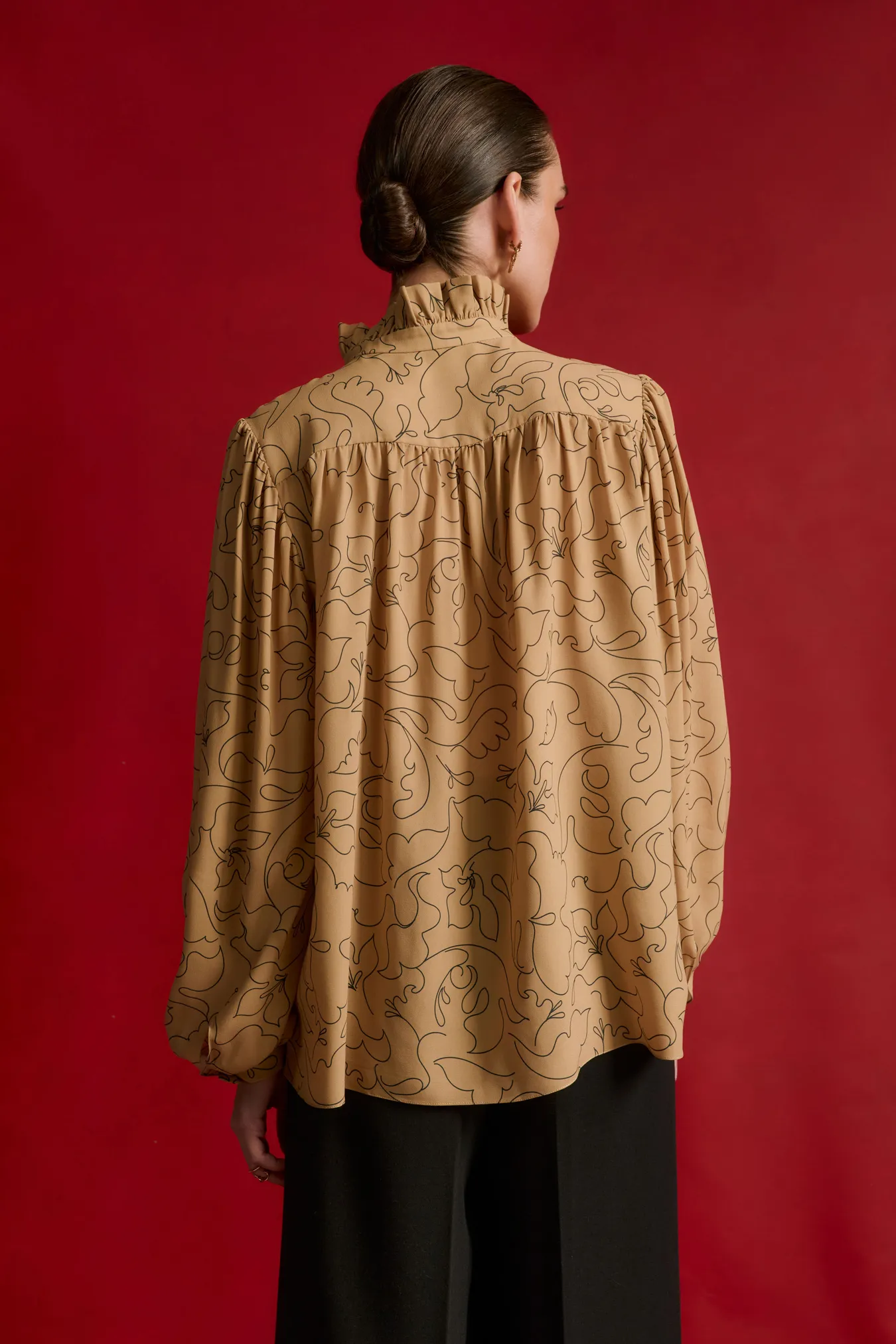 Блуза из 100% шелка