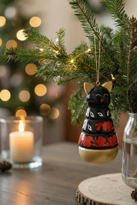Елочная игрушка "Котик"  