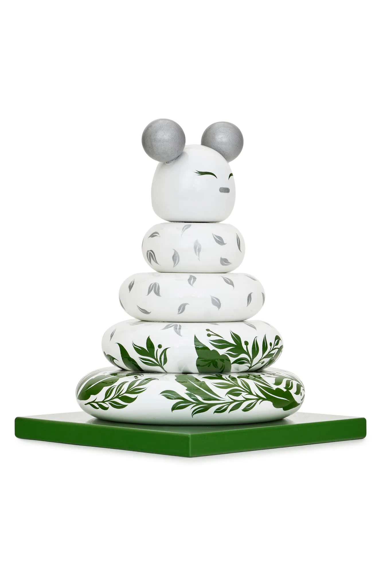 Пирамидка интерьерная «Мишка» (дерево, хохломская роспись)