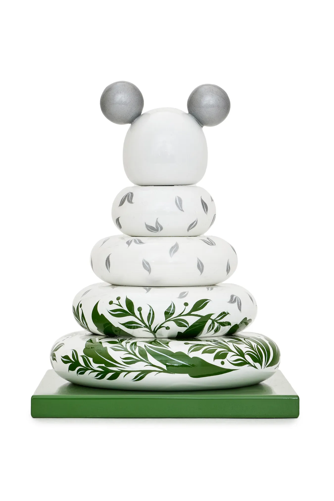 Пирамидка интерьерная «Мишка» (дерево, хохломская роспись)