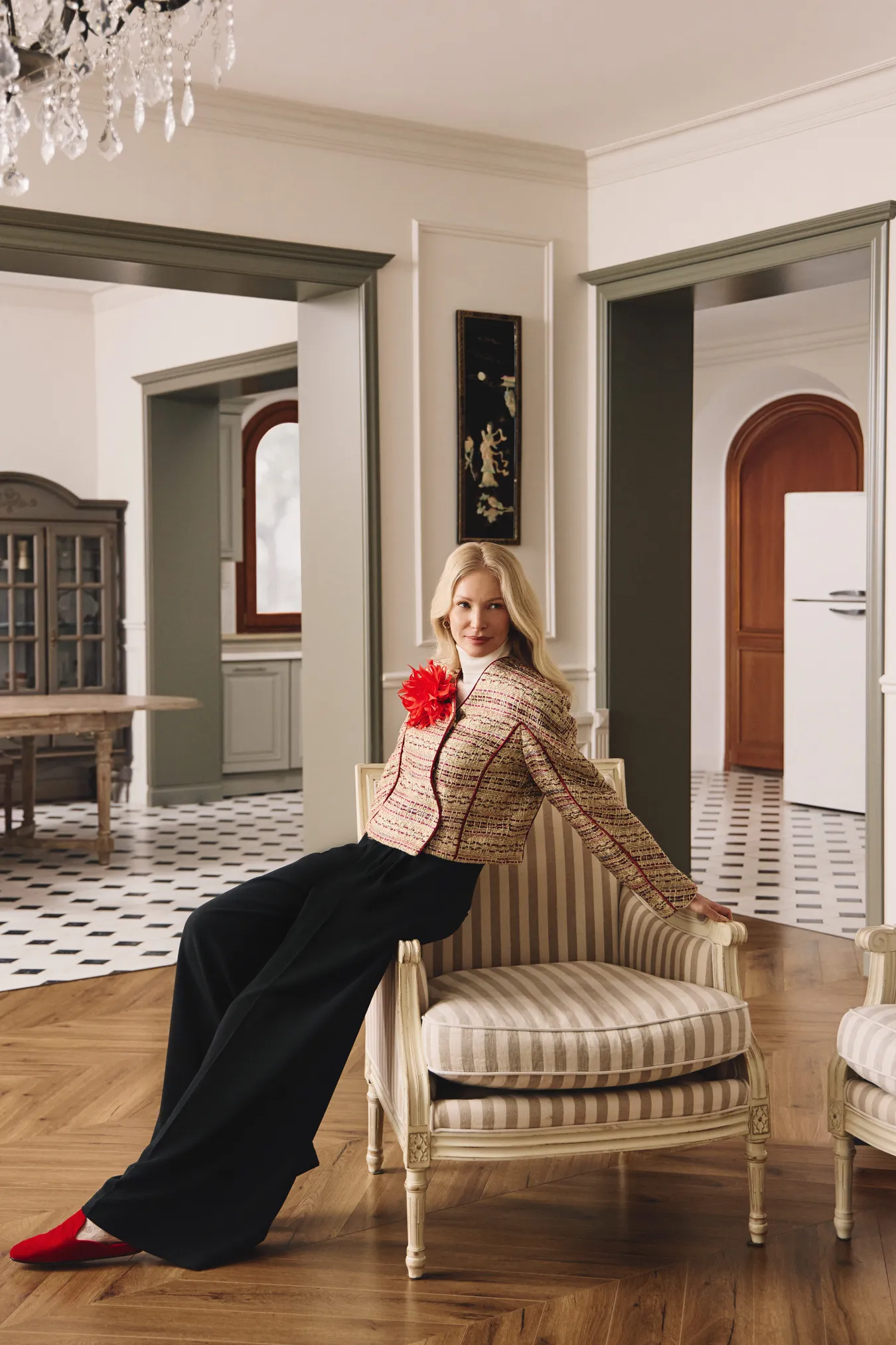 Брюки из костюмной ткани