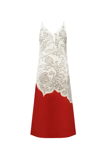 Платье-комбинация из премиального шелка