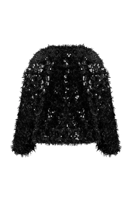 Жакет на молнии с пайетками