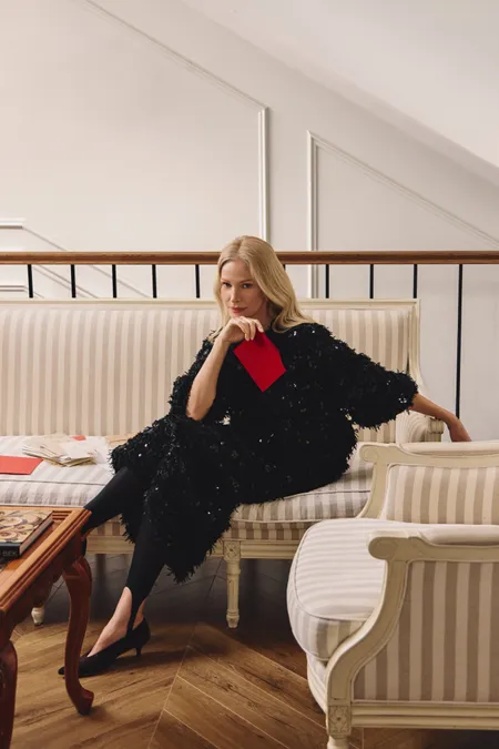 Юбка-карандаш в пайетку