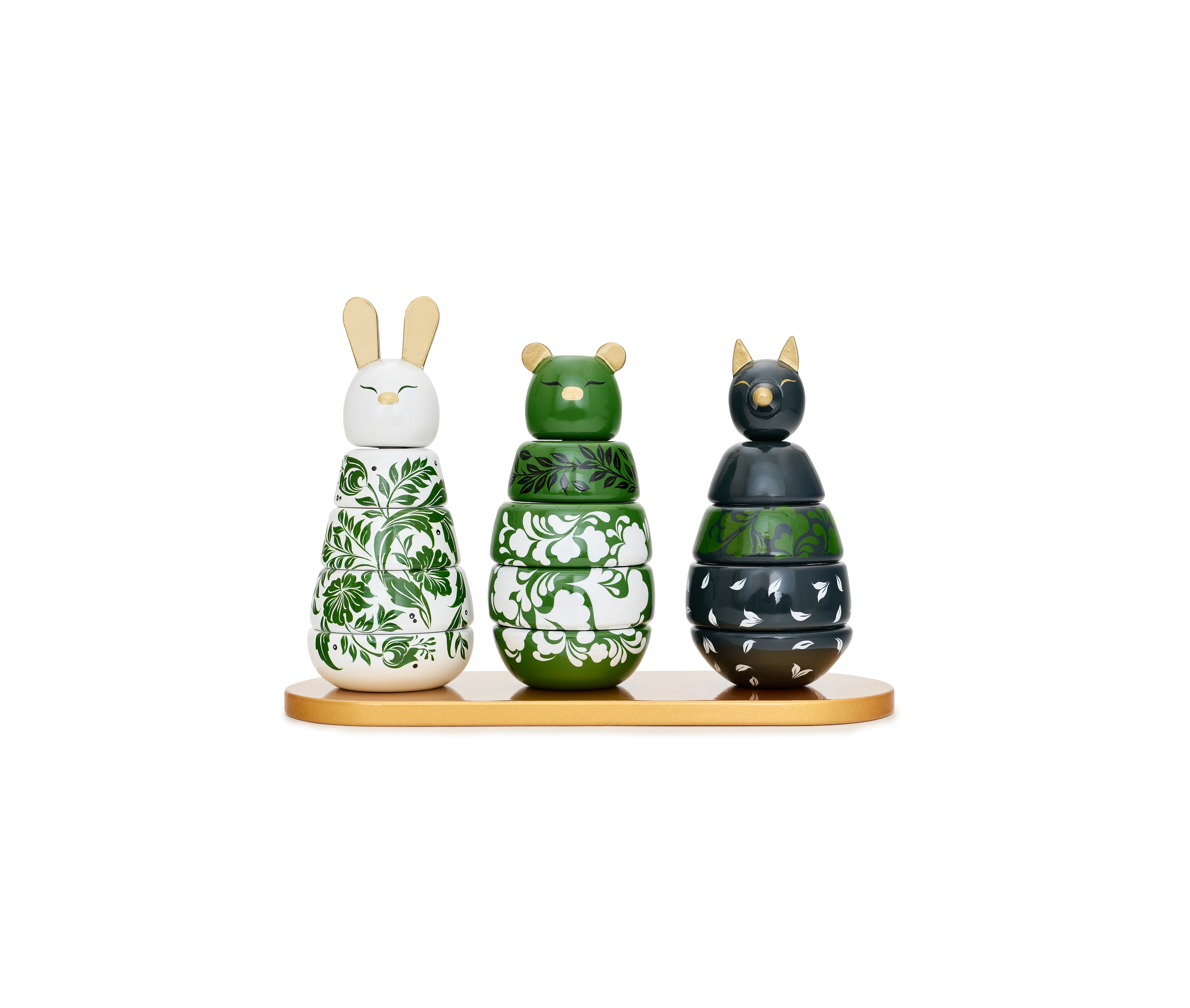 Белый/Зеленый/Черный