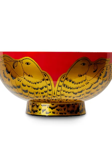 Ваза для фруктов «Новая Хохлома»