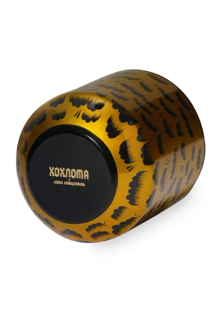 Стакан «‎Царский»‎ (дерево, хохломская роспись)